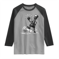 No Kings Raglan Shirt America Protest Chess Rejecting Kings - Wonder Print Shop