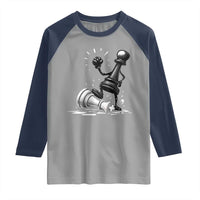 No Kings Raglan Shirt America Protest Chess Rejecting Kings - Wonder Print Shop