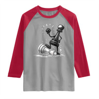 No Kings Raglan Shirt America Protest Chess Rejecting Kings - Wonder Print Shop