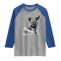 No Kings Raglan Shirt America Protest Chess Rejecting Kings - Wonder Print Shop
