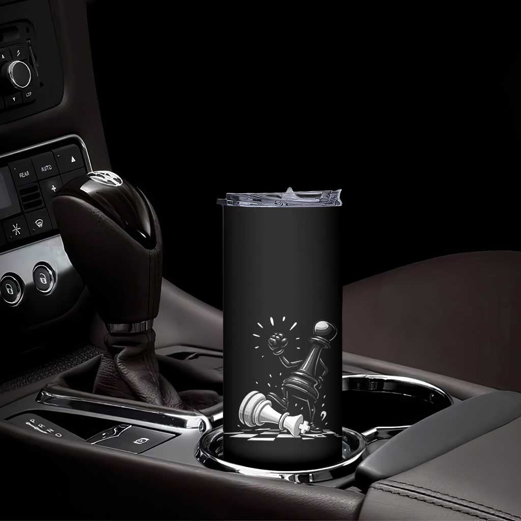 No Kings Skinny Tumbler America Protest Chess Rejecting Kings - Wonder Print Shop