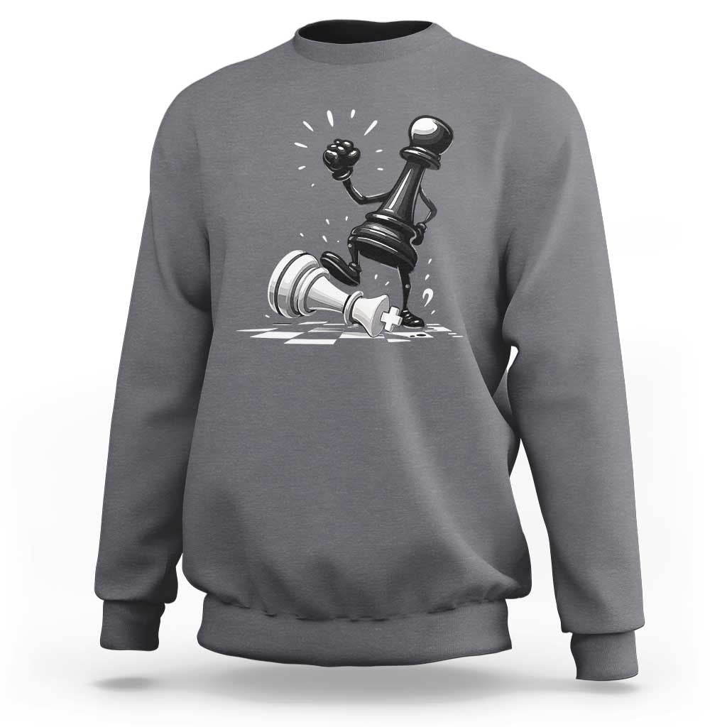 No Kings Sweatshirt America Protest Chess Rejecting Kings - Wonder Print Shop