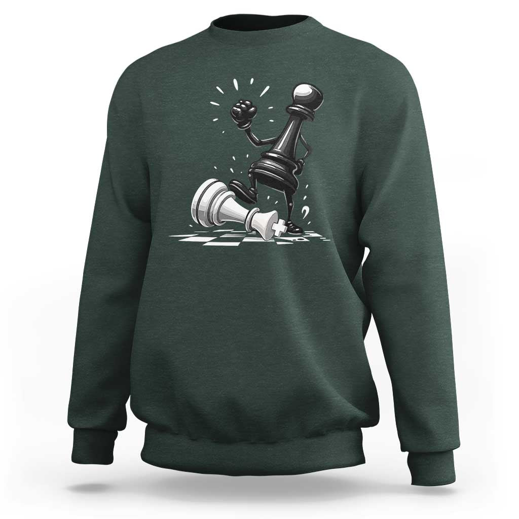 No Kings Sweatshirt America Protest Chess Rejecting Kings - Wonder Print Shop