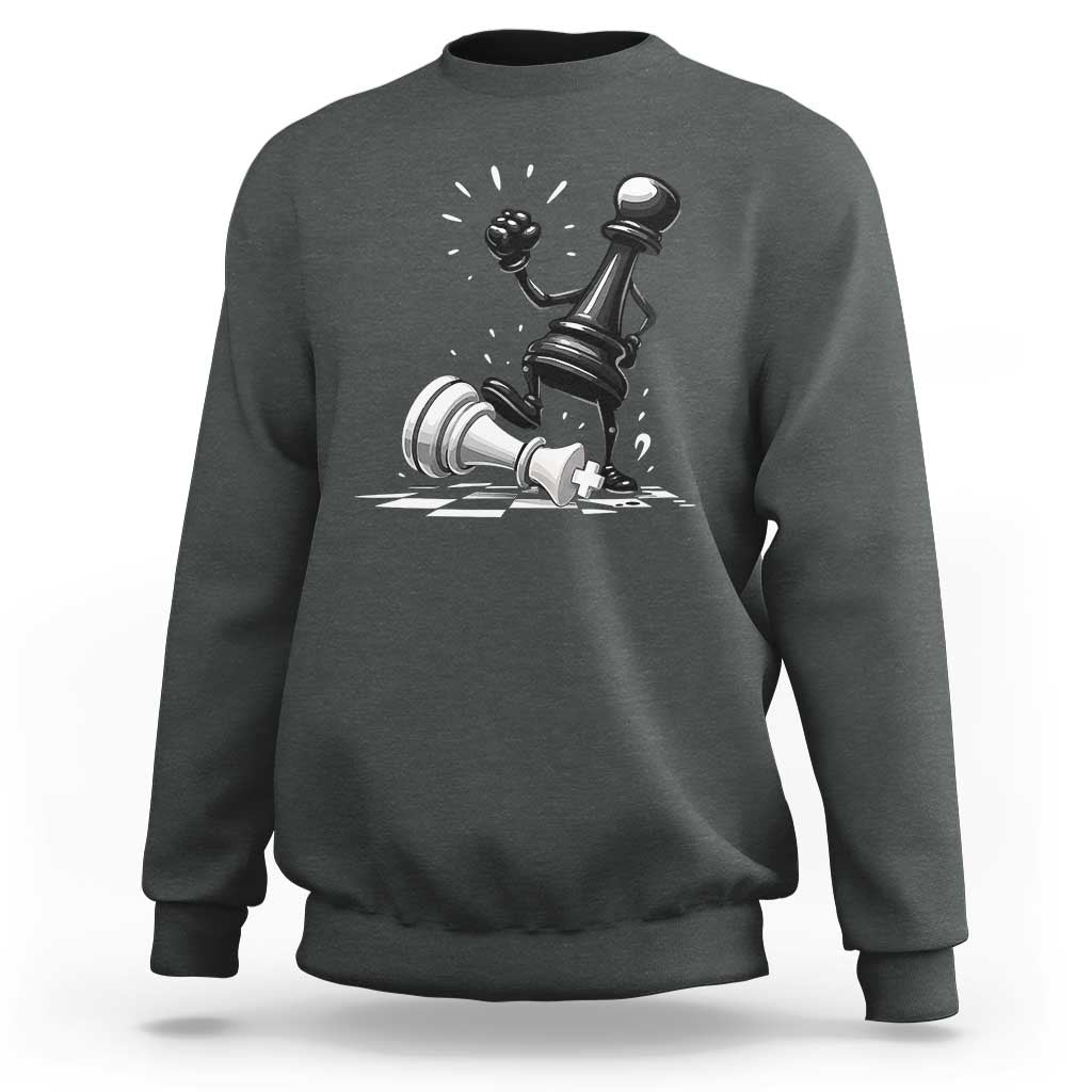 No Kings Sweatshirt America Protest Chess Rejecting Kings - Wonder Print Shop