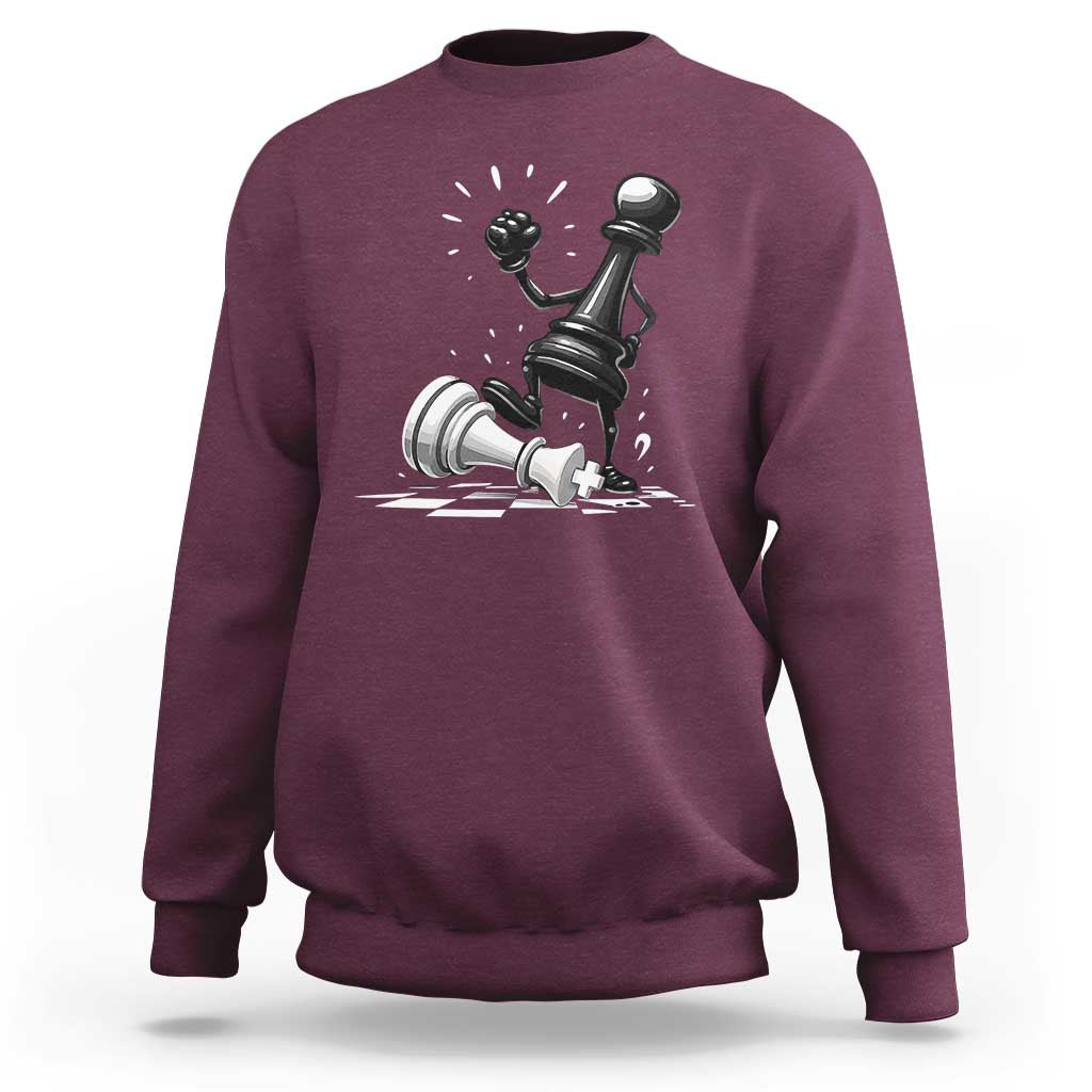 No Kings Sweatshirt America Protest Chess Rejecting Kings - Wonder Print Shop