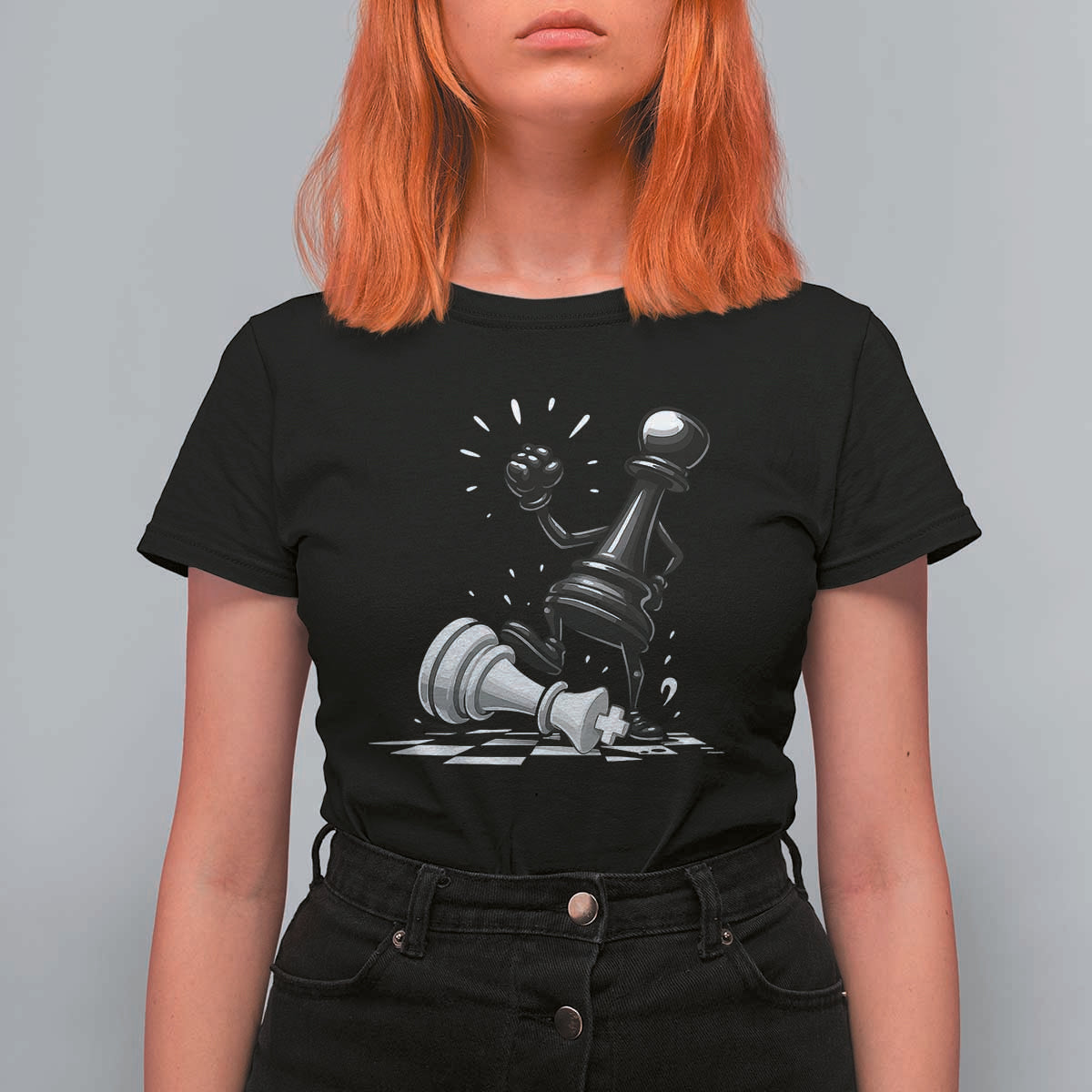 No Kings T Shirt For Women America Protest Chess Rejecting Kings - Wonder Print Shop