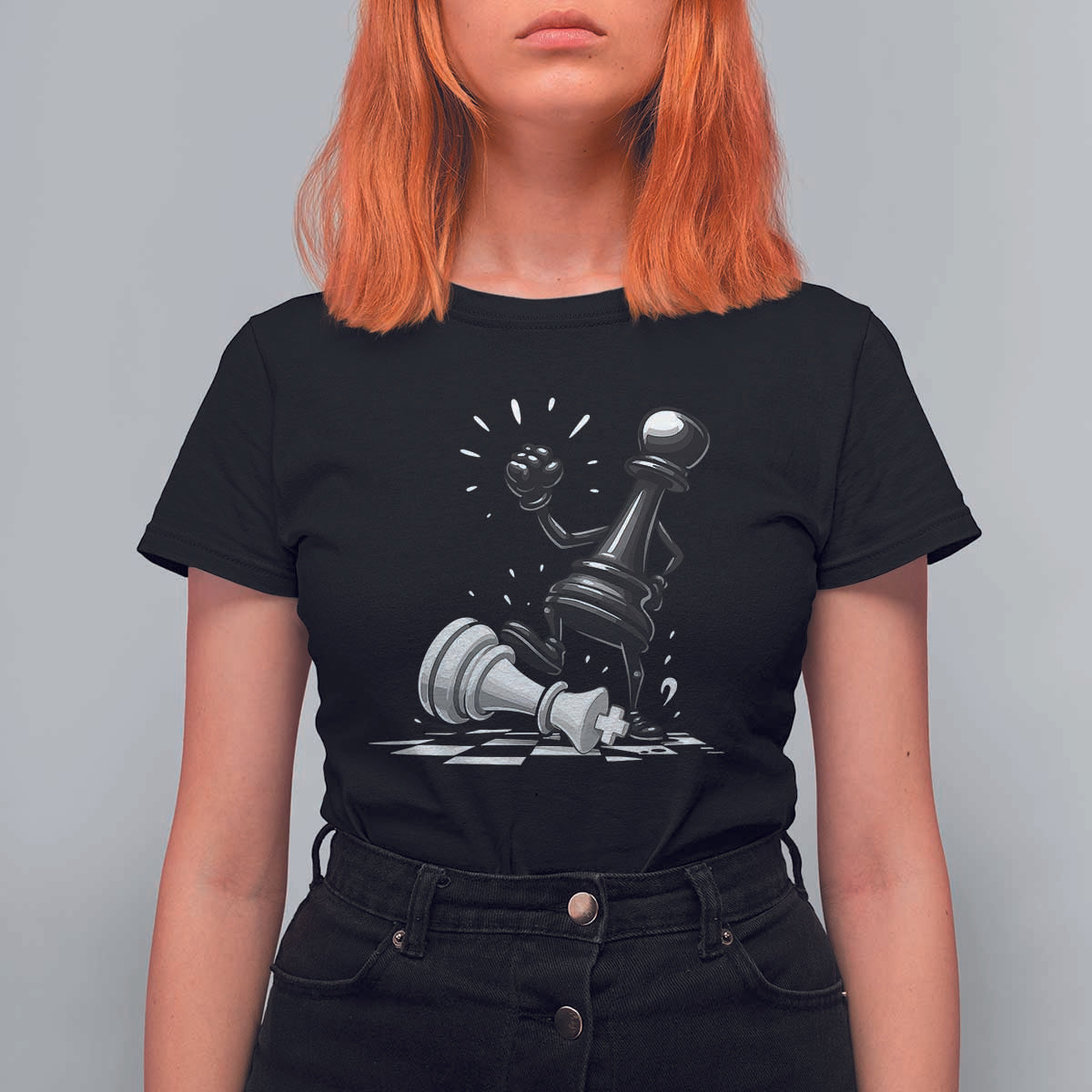 No Kings T Shirt For Women America Protest Chess Rejecting Kings - Wonder Print Shop