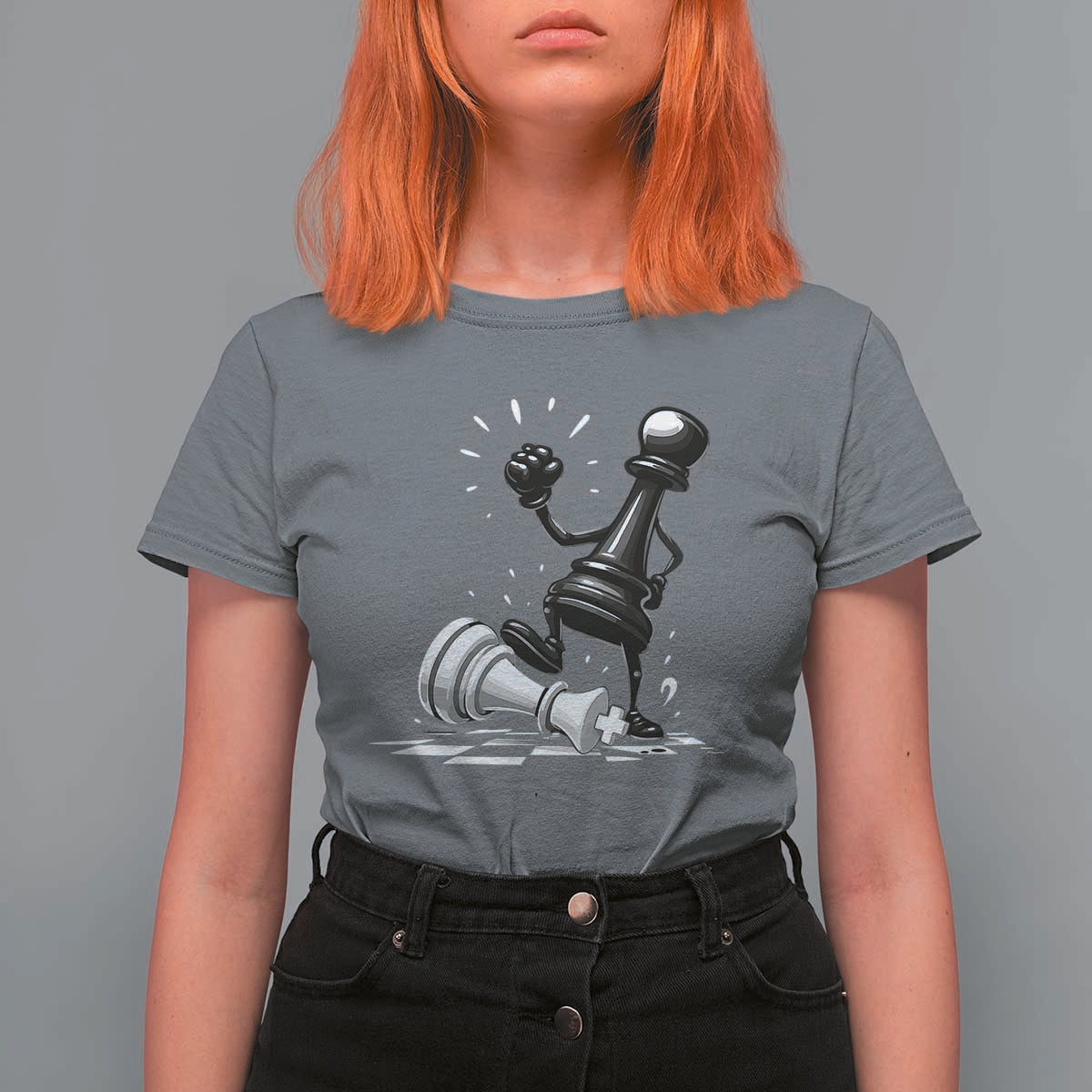 No Kings T Shirt For Women America Protest Chess Rejecting Kings - Wonder Print Shop