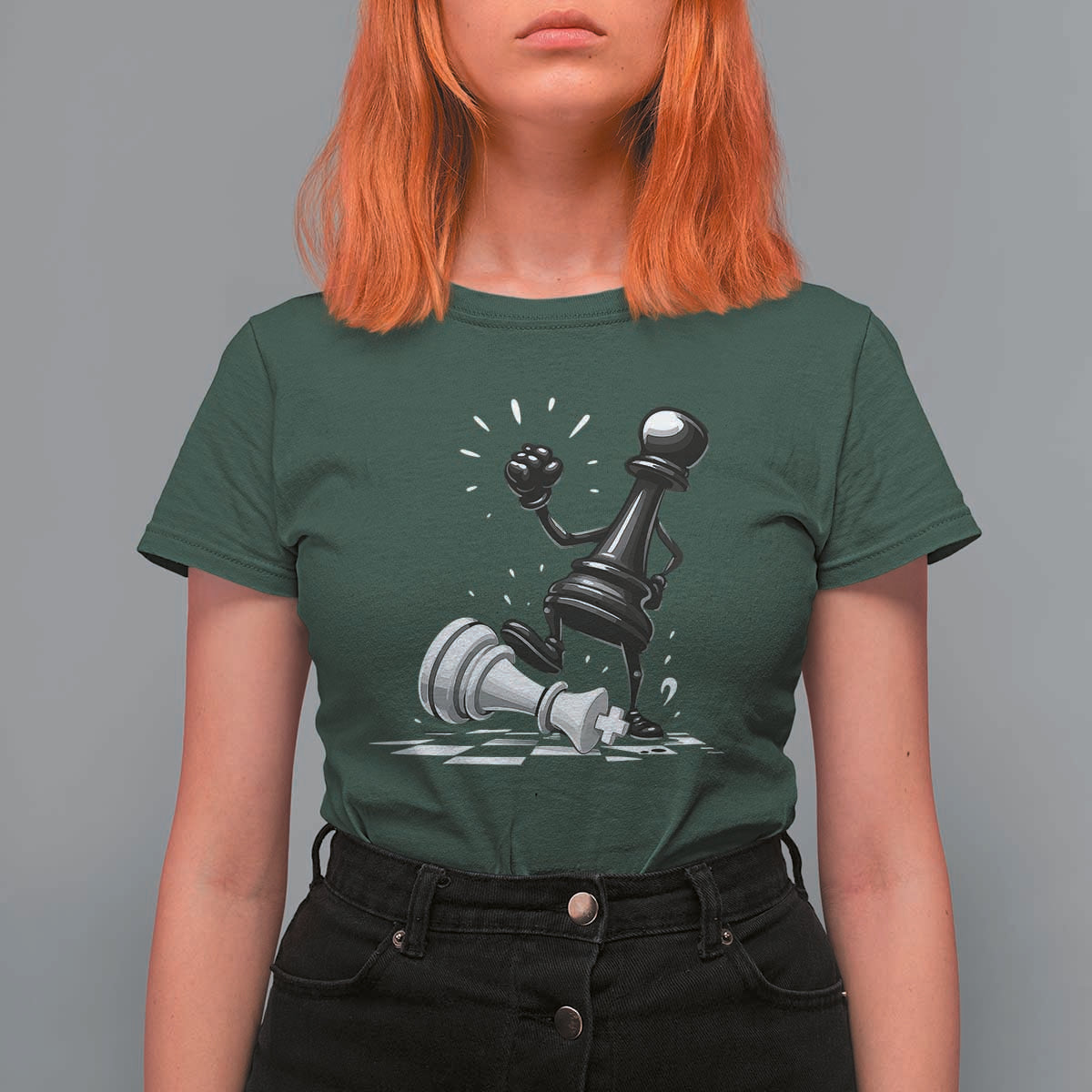 No Kings T Shirt For Women America Protest Chess Rejecting Kings - Wonder Print Shop