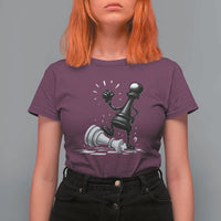 No Kings T Shirt For Women America Protest Chess Rejecting Kings - Wonder Print Shop