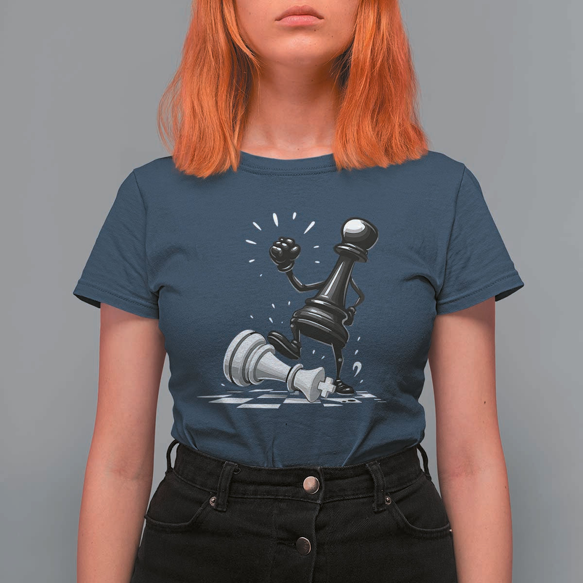 No Kings T Shirt For Women America Protest Chess Rejecting Kings - Wonder Print Shop