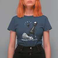 No Kings T Shirt For Women America Protest Chess Rejecting Kings - Wonder Print Shop