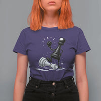 No Kings T Shirt For Women America Protest Chess Rejecting Kings - Wonder Print Shop