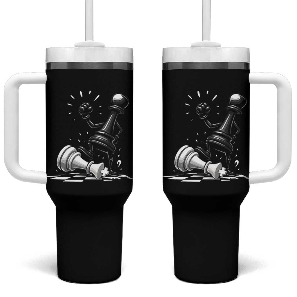 No Kings Tumbler With Handle America Protest Chess Rejecting Kings - Wonder Print Shop