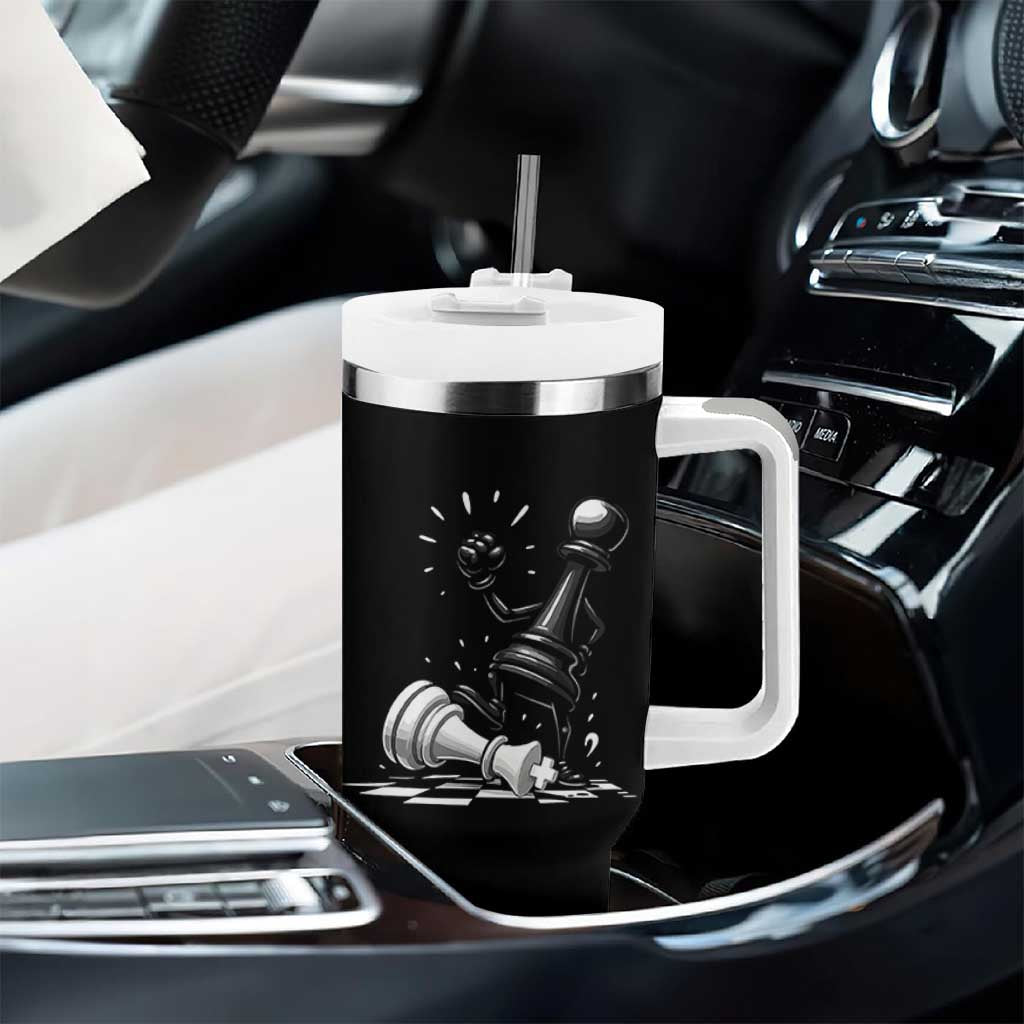 No Kings Tumbler With Handle America Protest Chess Rejecting Kings - Wonder Print Shop