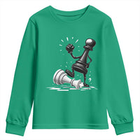 No Kings Youth Sweatshirt America Protest Chess Rejecting Kings - Wonder Print Shop