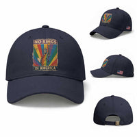 Funny No Kings In America LGBT Baseball Cap Retro Statue Of Liberty