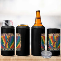 Funny No Kings In America LGBT 4 in 1 Can Cooler Tumbler Retro Statue Of Liberty - Wonder Print Shop