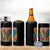 Funny No Kings In America LGBT 4 in 1 Can Cooler Tumbler Retro Statue Of Liberty - Wonder Print Shop