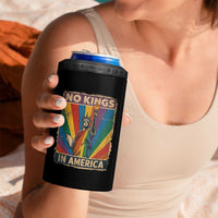 Funny No Kings In America LGBT 4 in 1 Can Cooler Tumbler Retro Statue Of Liberty - Wonder Print Shop