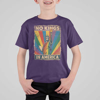 Funny No Kings In America LGBT T Shirt For Kid Retro Statue Of Liberty - Wonder Print Shop