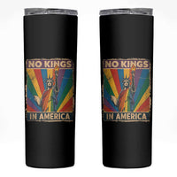 Funny No Kings In America LGBT Skinny Tumbler Retro Statue Of Liberty - Wonder Print Shop
