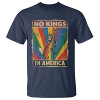 Funny No Kings In America LGBT T Shirt Retro Statue Of Liberty - Wonder Print Shop