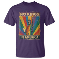 Funny No Kings In America LGBT T Shirt Retro Statue Of Liberty - Wonder Print Shop