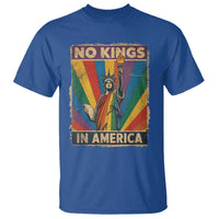 Funny No Kings In America LGBT T Shirt Retro Statue Of Liberty - Wonder Print Shop
