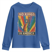 Funny No Kings In America LGBT Youth Sweatshirt Retro Statue Of Liberty - Wonder Print Shop