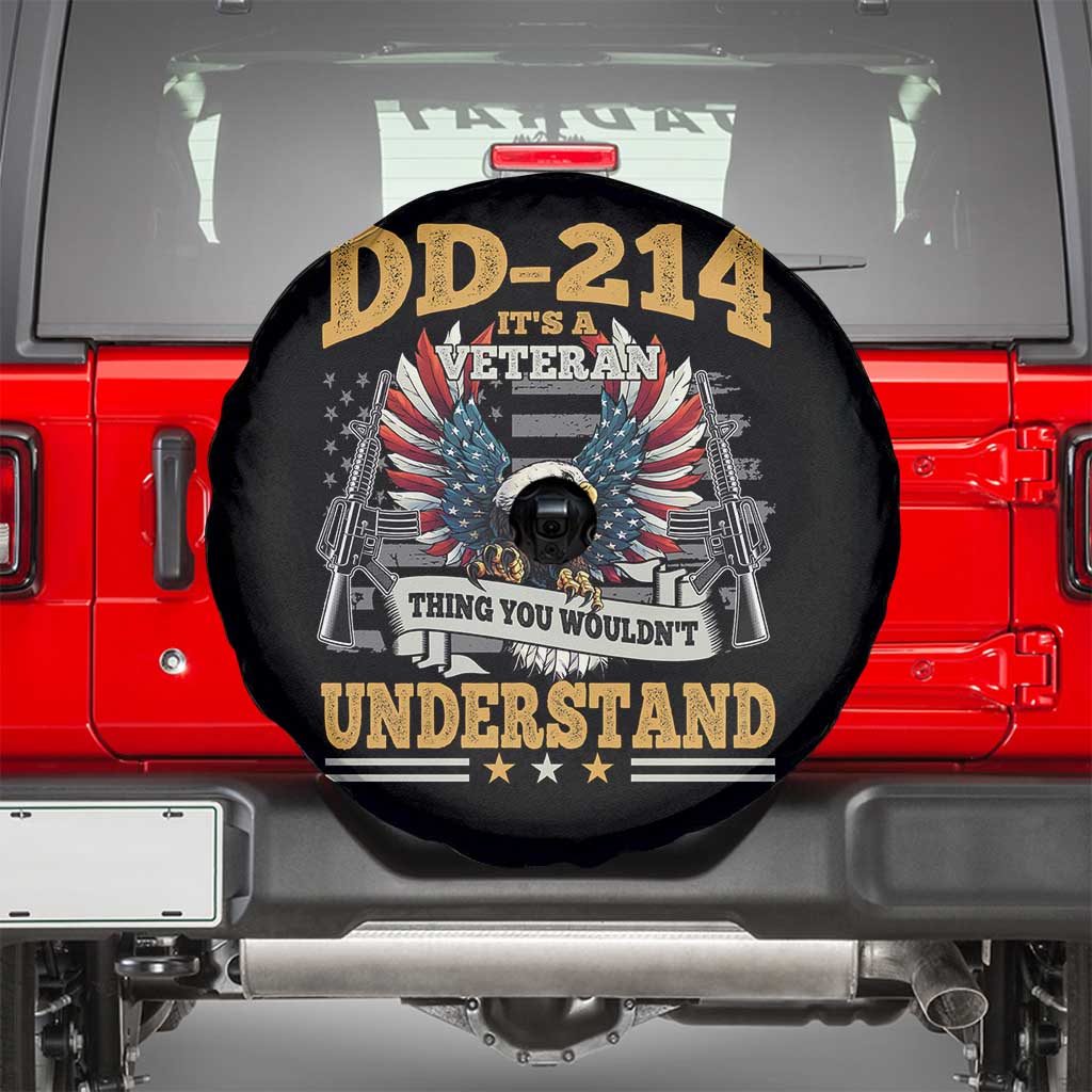 DD214 It Is A Veteran Thing You Wouldnt Understand Spare Tire Cover US Veteran Bald Egale - Wonder Print Shop