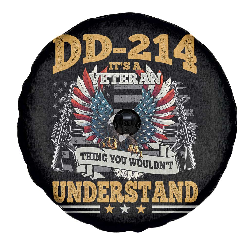 DD214 It Is A Veteran Thing You Wouldnt Understand Spare Tire Cover US Veteran Bald Egale - Wonder Print Shop