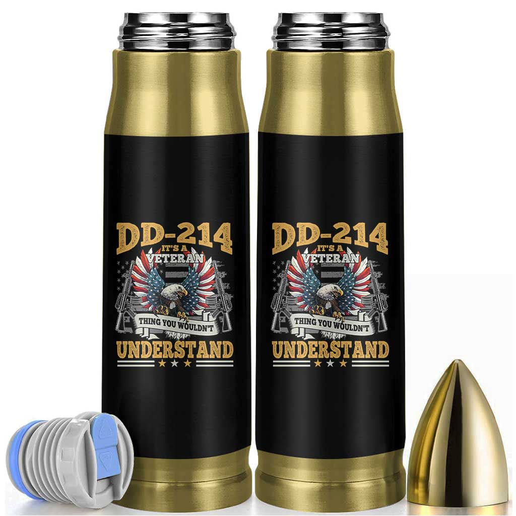 DD214 It Is A Veteran Thing You Wouldnt Understand Bullet Tumbler US Veteran Bald Egale - Wonder Print Shop