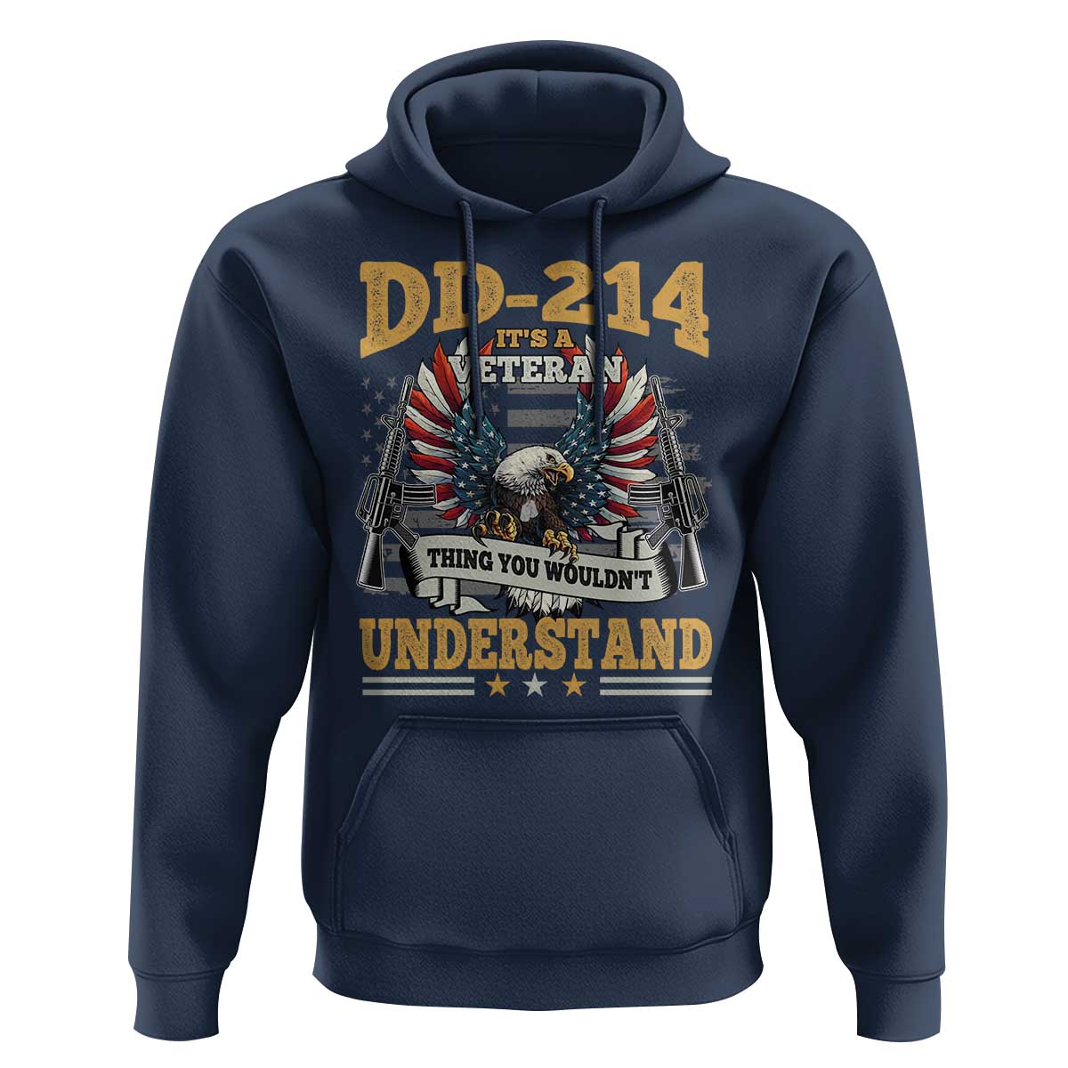 DD214 It Is A Veteran Thing You Wouldnt Understand Hoodie US Veteran Bald Egale - Wonder Print Shop