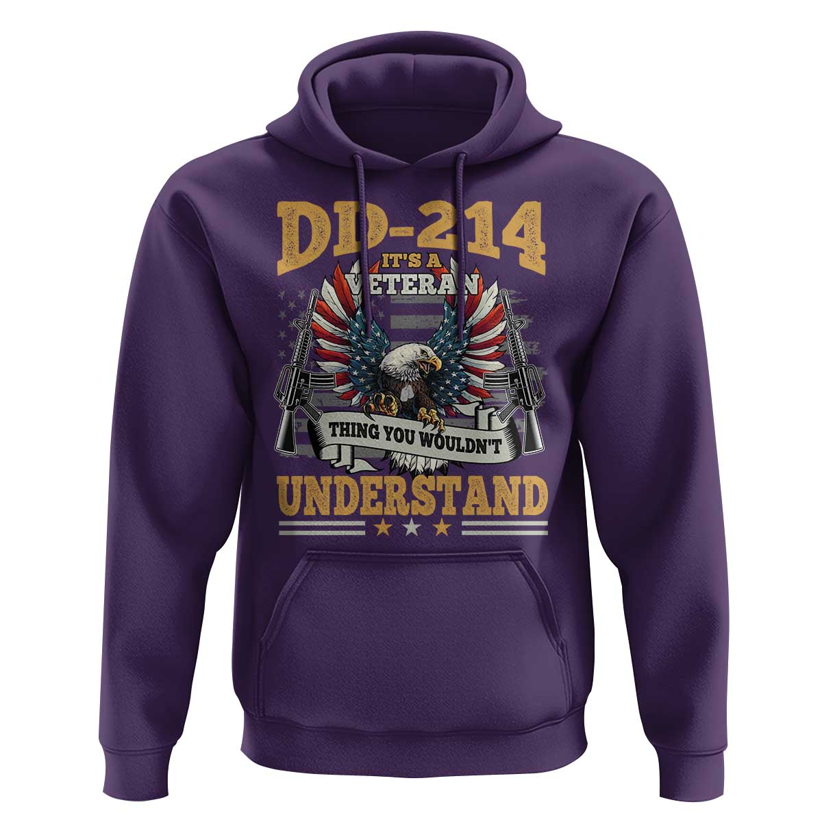 DD214 It Is A Veteran Thing You Wouldnt Understand Hoodie US Veteran Bald Egale - Wonder Print Shop