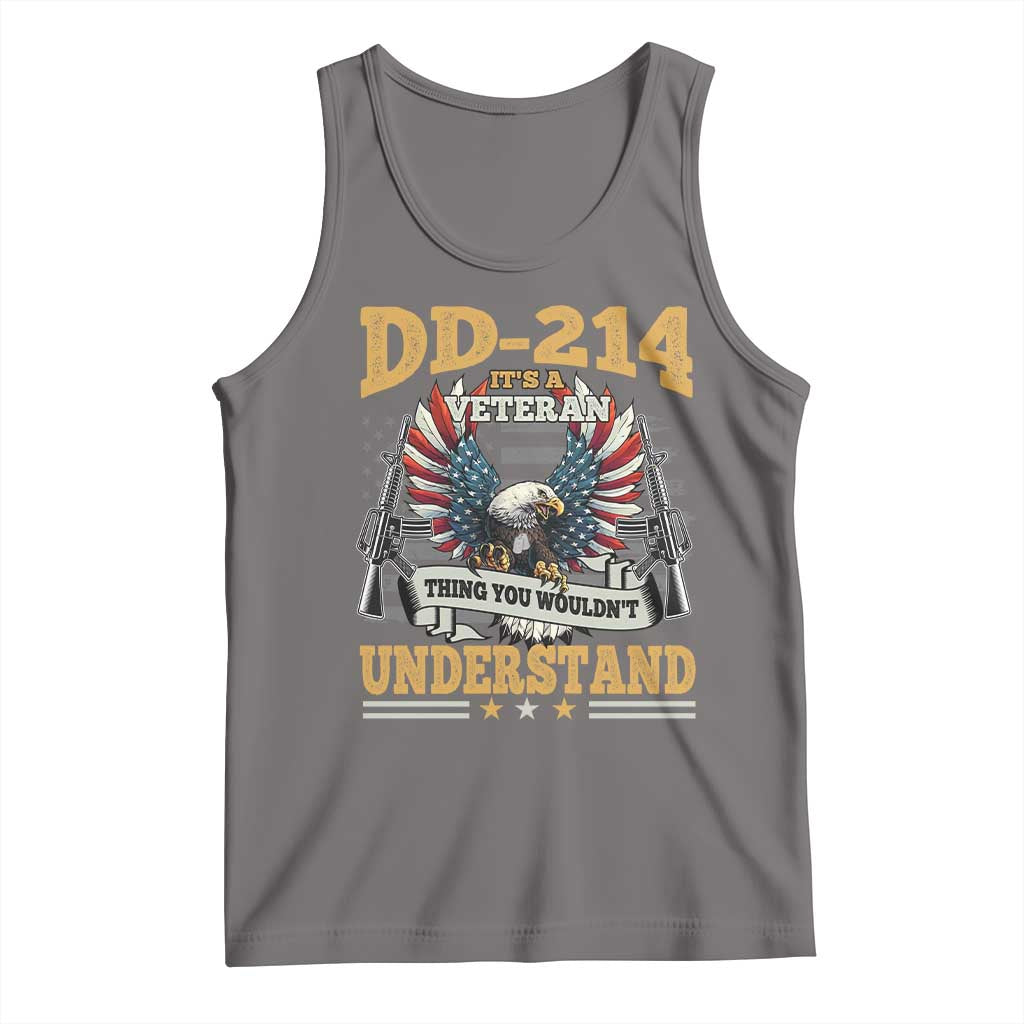 DD214 It Is A Veteran Thing You Wouldnt Understand Tank Top US Veteran Bald Egale - Wonder Print Shop