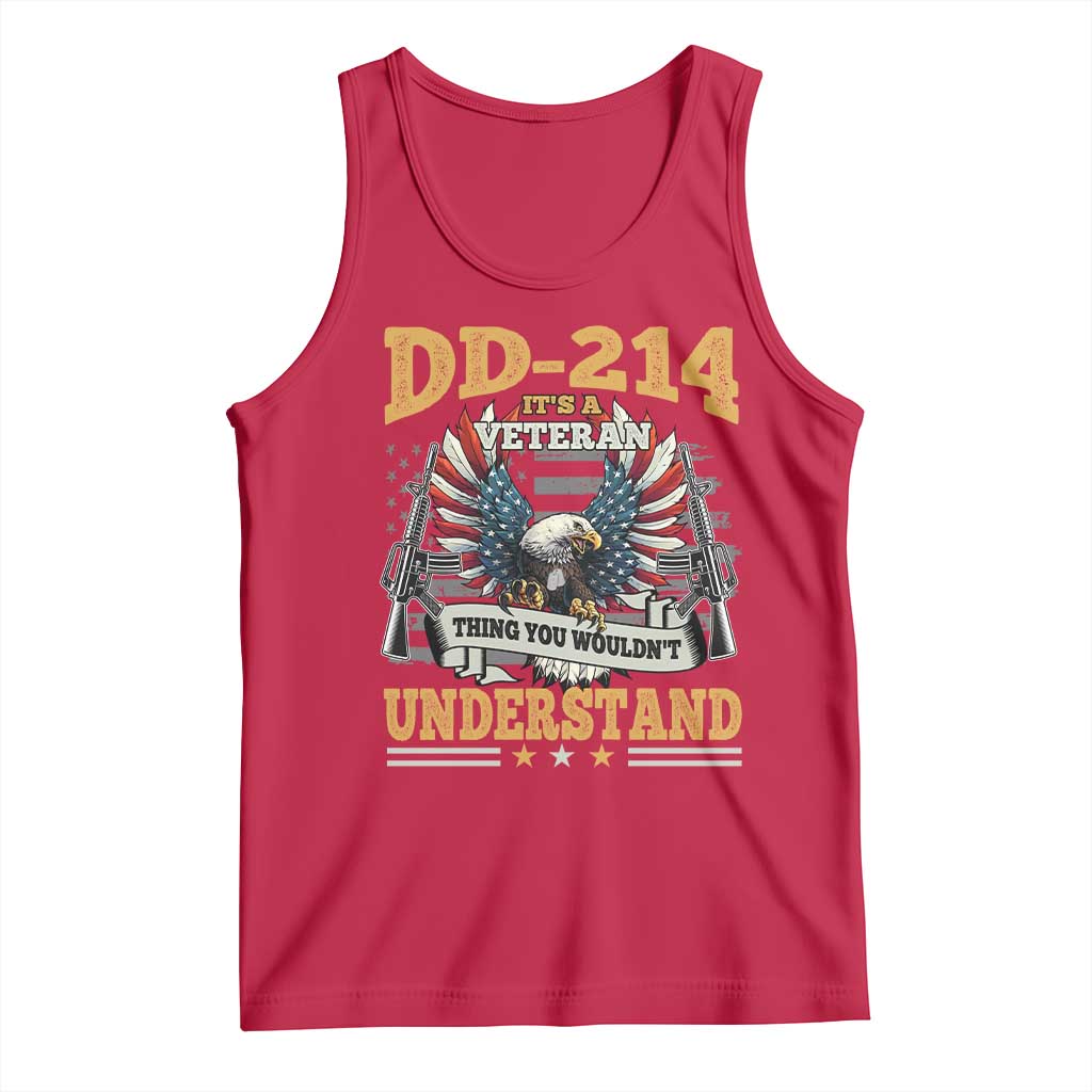 DD214 It Is A Veteran Thing You Wouldnt Understand Tank Top US Veteran Bald Egale - Wonder Print Shop