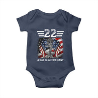 Veteran Suicide Awareness Baby Onesie 22 A Day Is 22 Too Many Vintage American Flag - Wonder Print Shop