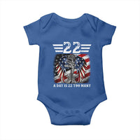 Veteran Suicide Awareness Baby Onesie 22 A Day Is 22 Too Many Vintage American Flag - Wonder Print Shop