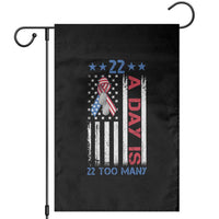 Veteran Suicide Awareness Garden Flag 22 A Day Is 22 Too Many American Flag - Wonder Print Shop