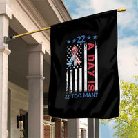 Veteran Suicide Awareness Garden Flag 22 A Day Is 22 Too Many American Flag - Wonder Print Shop