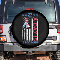 Veteran Suicide Awareness Spare Tire Cover 22 A Day Is 22 Too Many American Flag - Wonder Print Shop