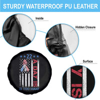 Veteran Suicide Awareness Spare Tire Cover 22 A Day Is 22 Too Many American Flag - Wonder Print Shop