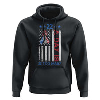 Veteran Suicide Awareness Hoodie 22 A Day Is 22 Too Many American Flag - Wonder Print Shop