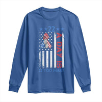 Veteran Suicide Awareness Long Sleeve Shirt 22 A Day Is 22 Too Many American Flag - Wonder Print Shop