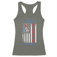 Veteran Suicide Awareness Racerback Tank Top 22 A Day Is 22 Too Many American Flag - Wonder Print Shop
