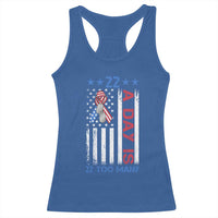 Veteran Suicide Awareness Racerback Tank Top 22 A Day Is 22 Too Many American Flag - Wonder Print Shop