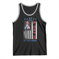 Veteran Suicide Awareness Tank Top 22 A Day Is 22 Too Many American Flag - Wonder Print Shop