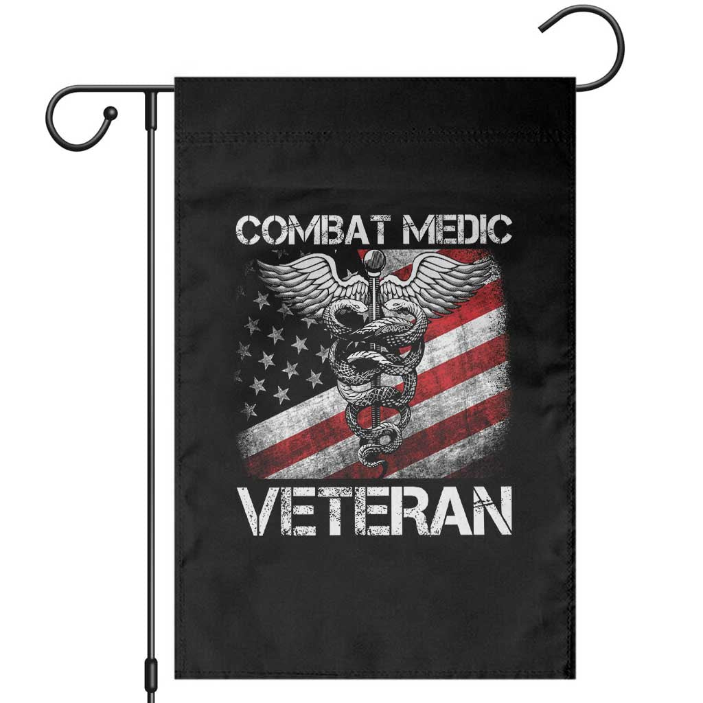 Combat Medic Veteran Garden Flag Medical Military Soldier Vintage American Flag - Wonder Print Shop