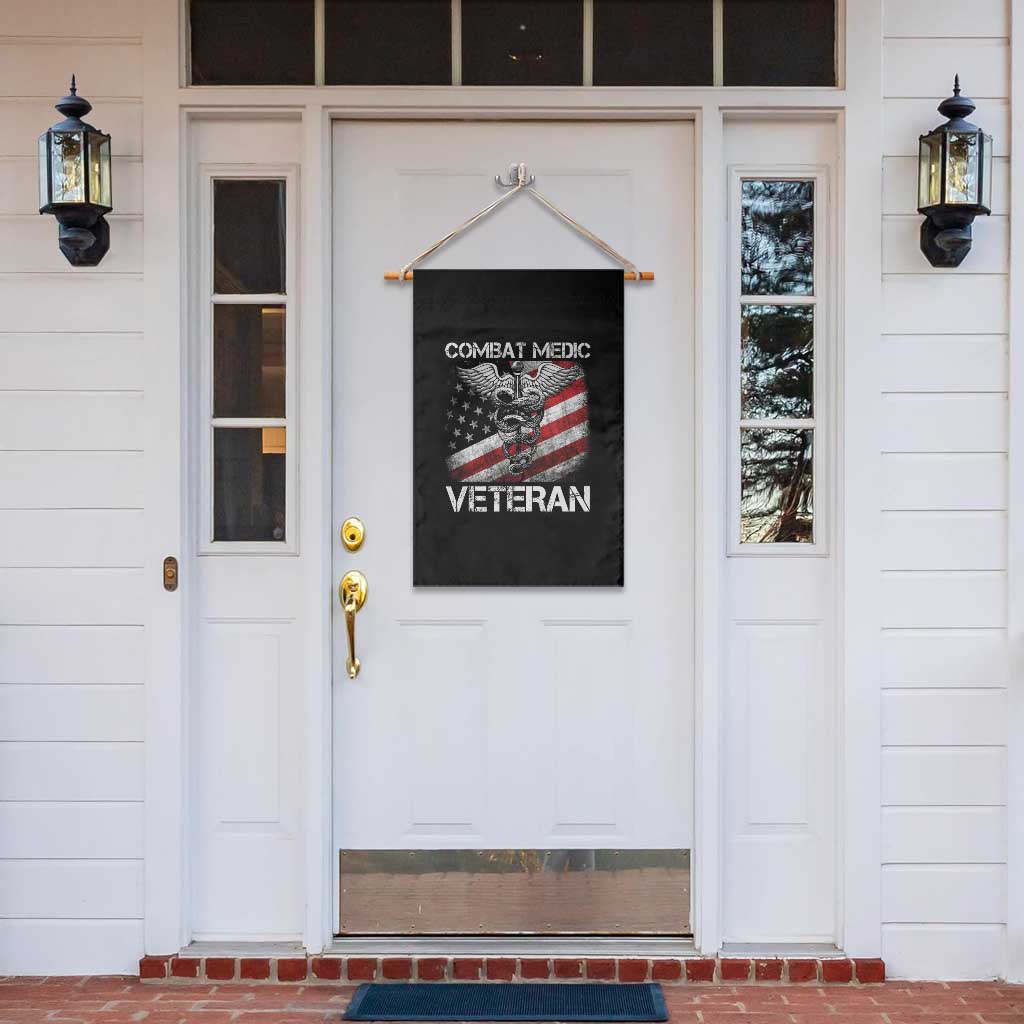Combat Medic Veteran Garden Flag Medical Military Soldier Vintage American Flag - Wonder Print Shop